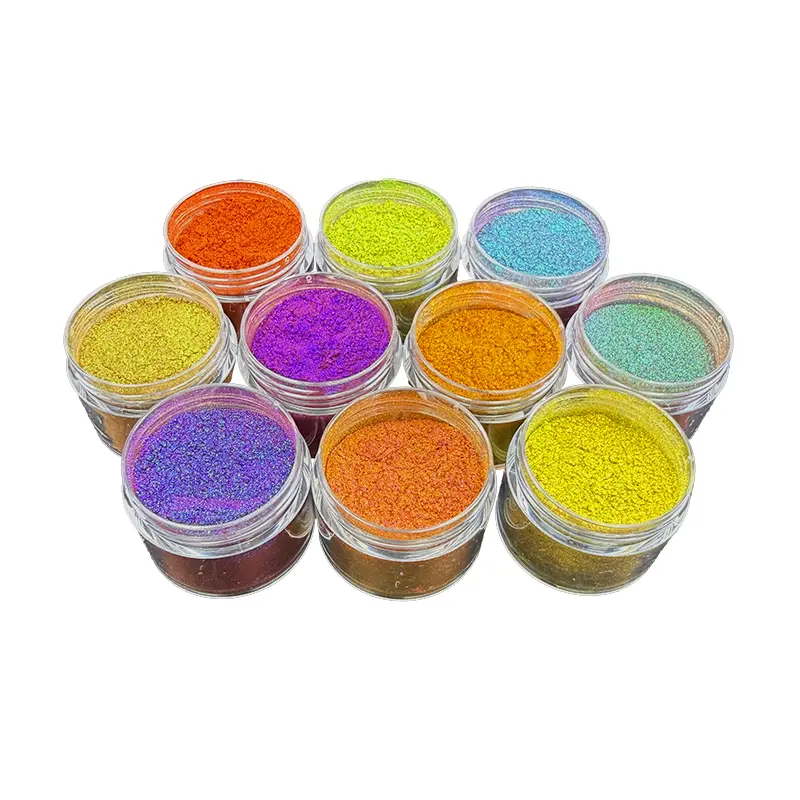 Aluminum-Free High-Chroma Opaque Color-Shifting Pigments for Intense Lip Gloss and Face Makeup